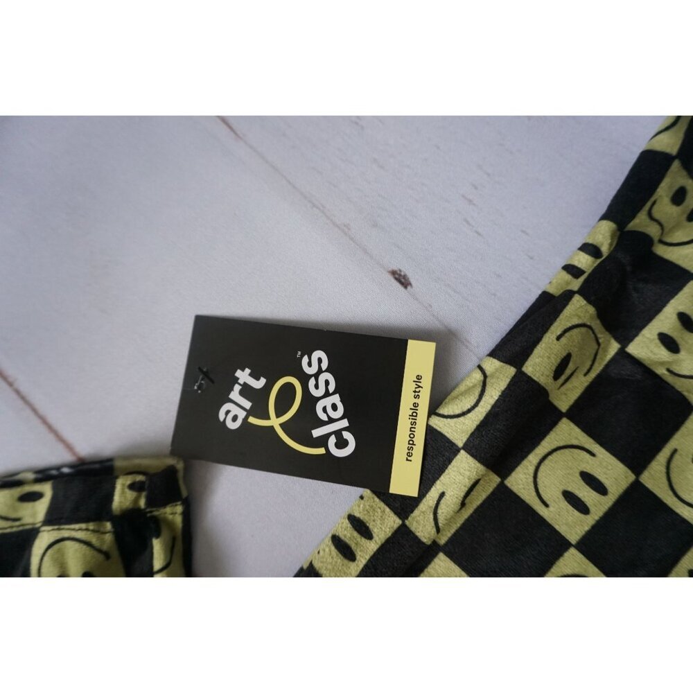 Art Class' Short Sleeve Smiley Checkerboard Button-Up Pajama Set - Size XXL, NWT - Picture 5 of 6